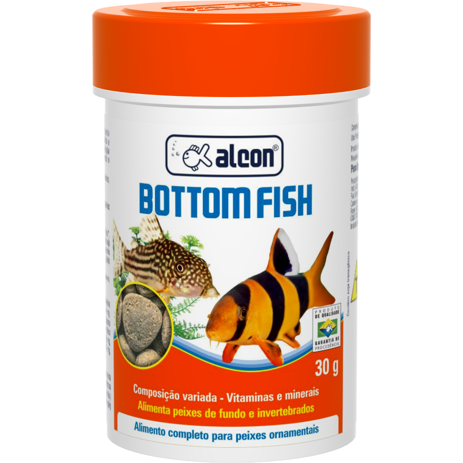 Alcon Bottom Fish 150 g , 50 g ou 30g Completo Peixes Ornamentais, peixes de fundo e invertebrados