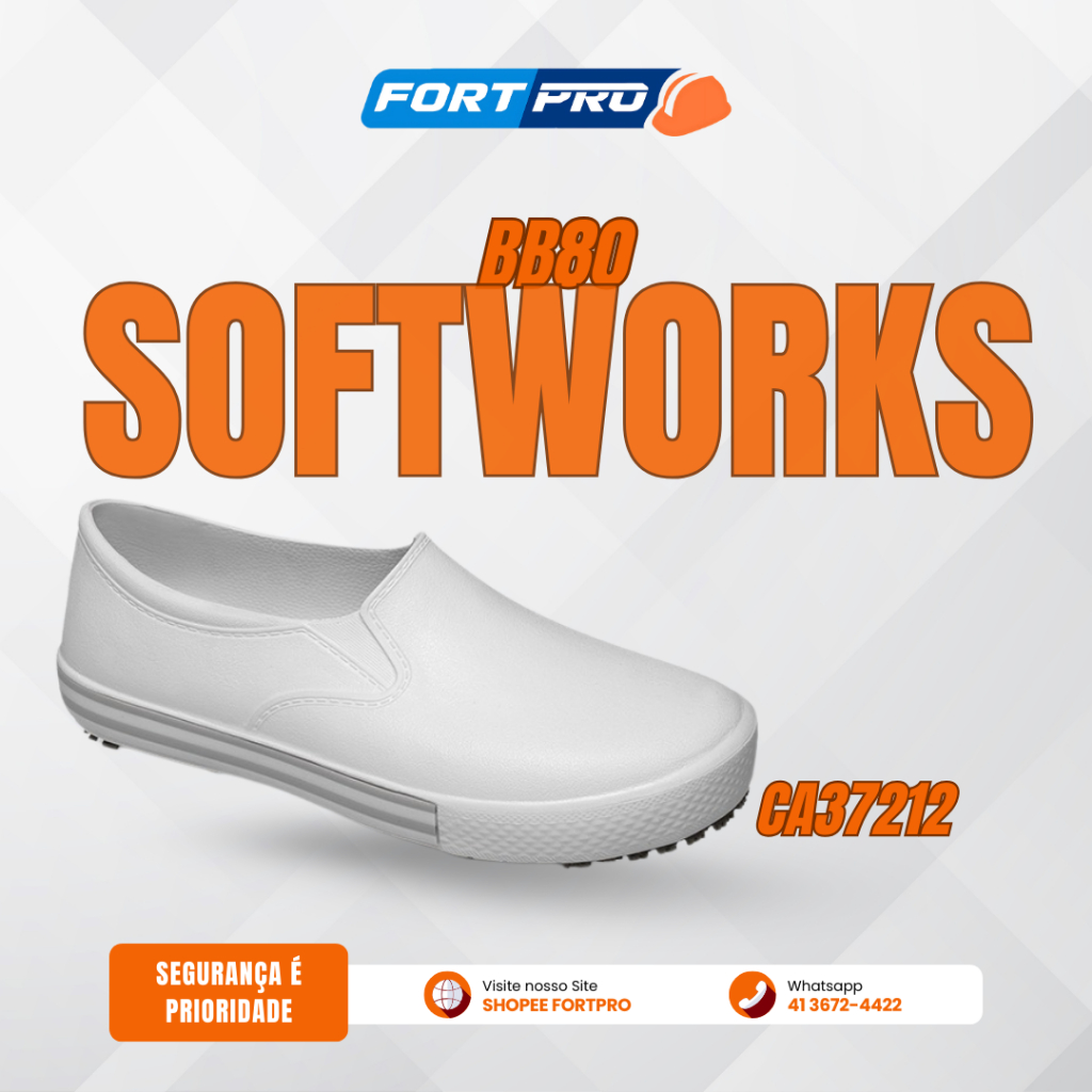 Tênis Hospitalar de EVA Soft Works BB80 com Solado Antiderrapante para Trabalho CA 37212