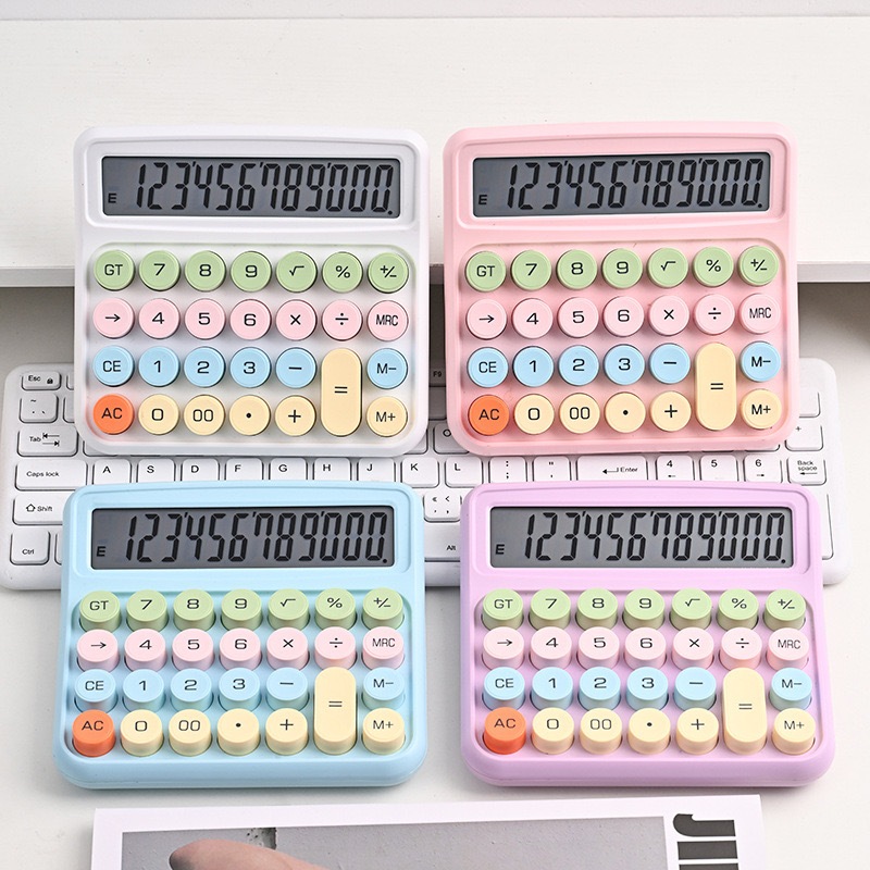Calculadora Colorida Morandi De 12 Dígitos Teclado Mecânico De Ponto Grande Escola & Papelaria De Escritório 2188-68