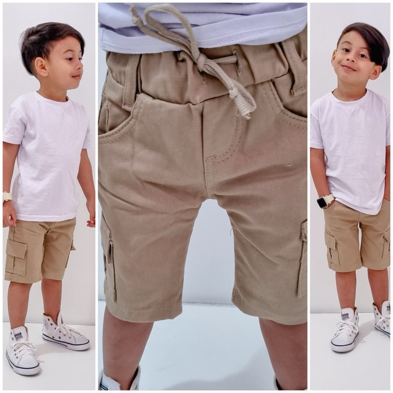 Bermuda cargo Sarja Menino Infantil 1 Ao 8