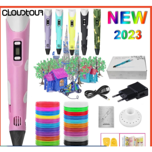 Conjunto De Canetas 3D Caneta De Impressão Filamento Presente De Bricolage Para Crianças{cor ALEATORIO}