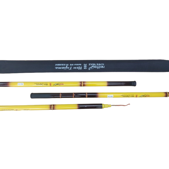 Vara Telescópica RedFox Fujiama– 65% Carbono, Resistência Profissional (1,80m a 5,00m)
