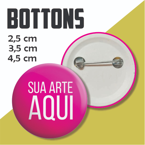 50 Bottons 2,5cm 3,5cm 4,5cm Boton Broche Pin Bottom Personalizado