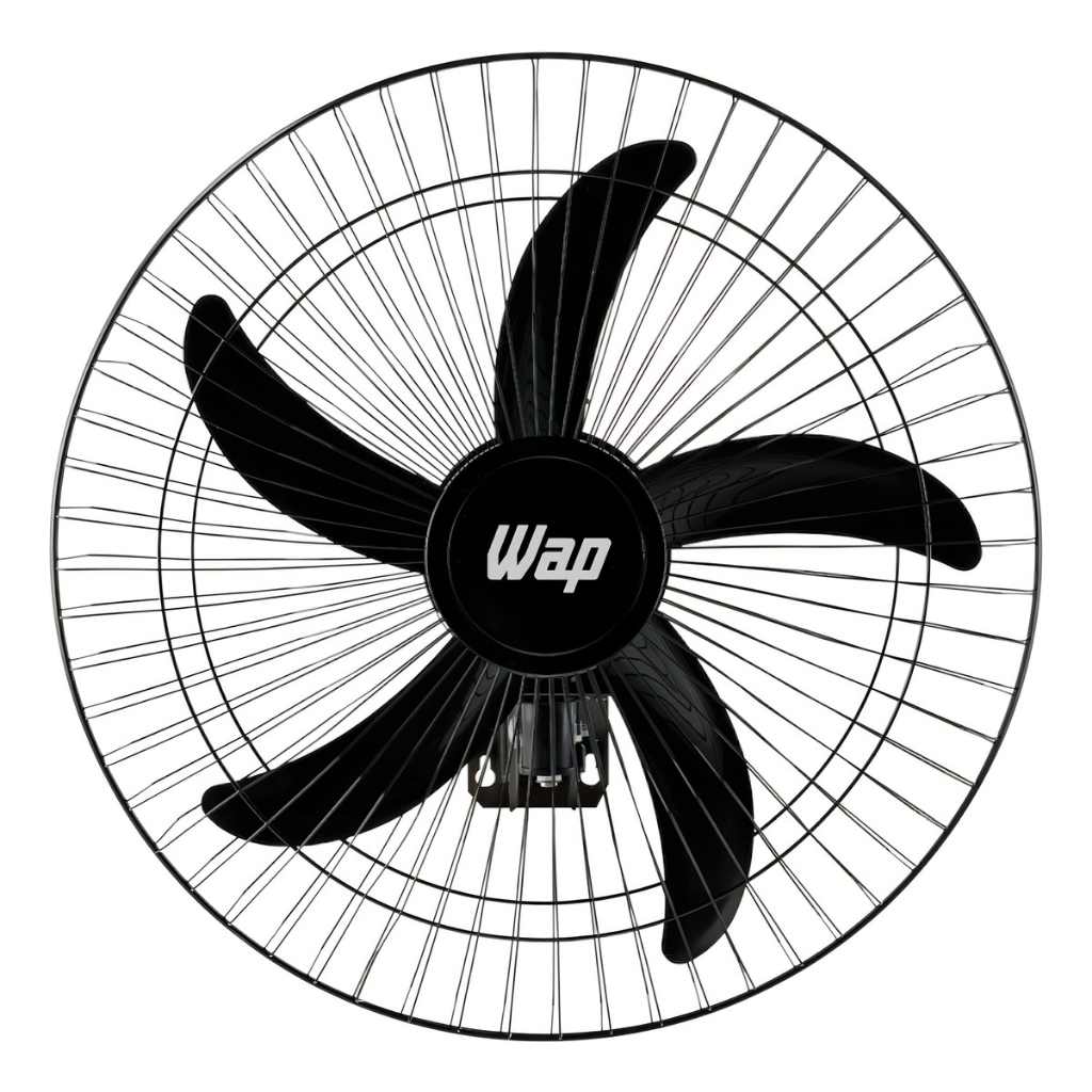 Ventilador de Parede WAP Rajada Pro 60 Turbo 5 pás Preto Bivolt