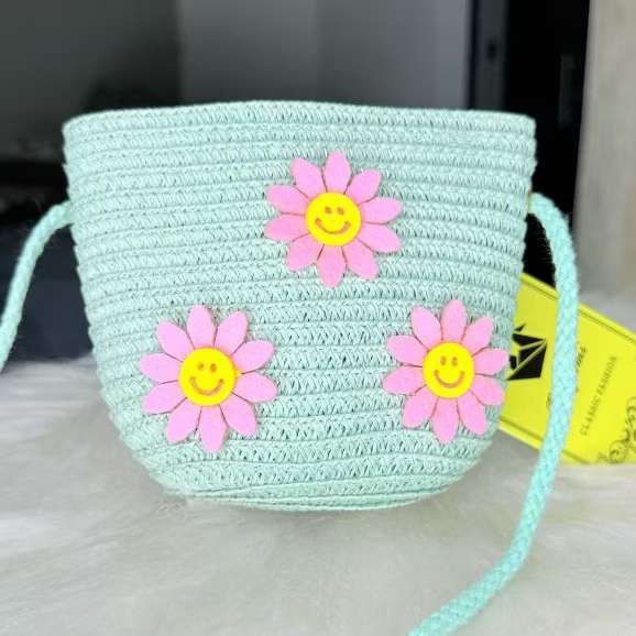 Bolsa infantil de palha moda praia verão / menina Moda praia Leve De Alta Qualidade Para Crianças