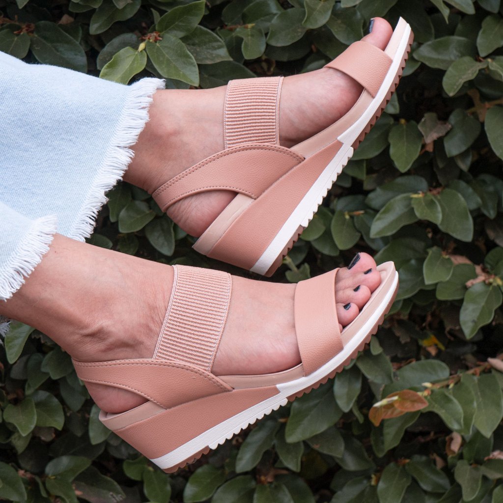 Sandália Feminina Modare Ultra Conforto Ortopedico Anabela Original Palmilha Macia - Envio Imediato