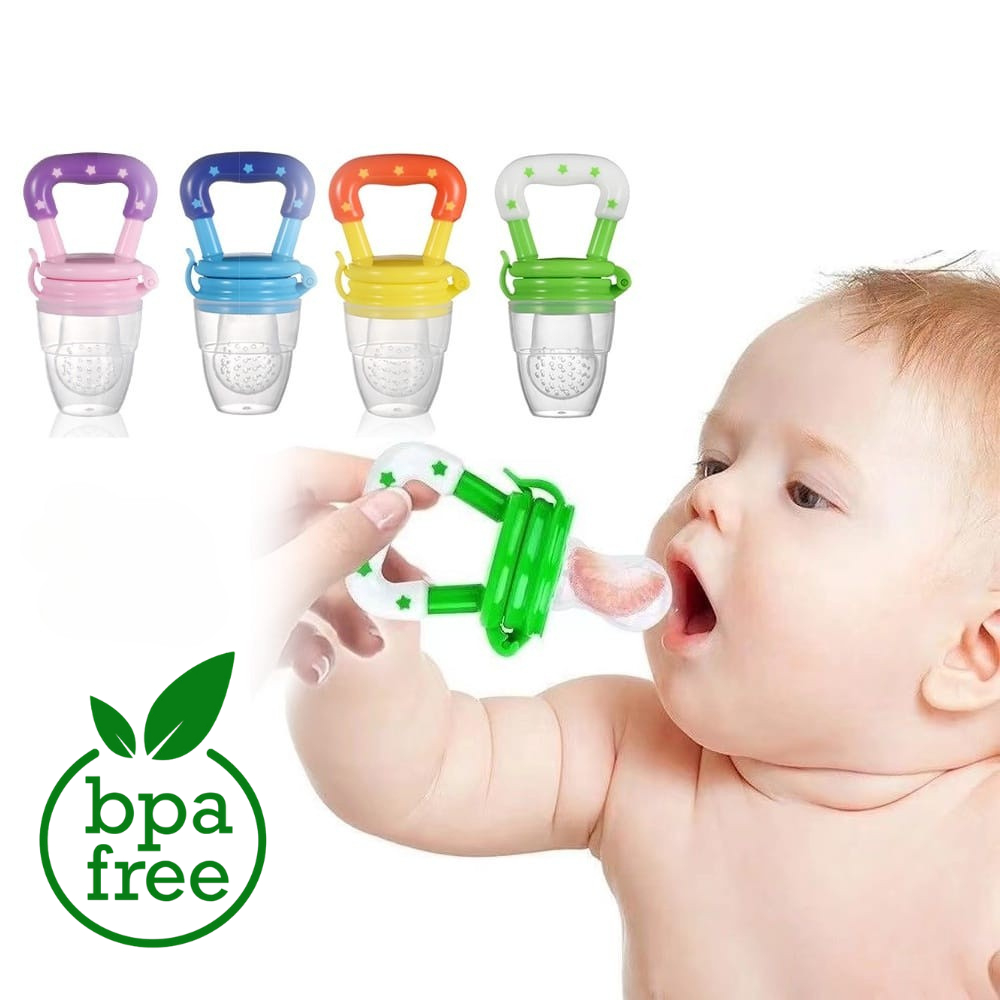 Chupeta Alimentadora de Bebês Porta Frutas e Alimentos | Essencial na Introdução Alimentar | Mordedor de Alívio Dentição