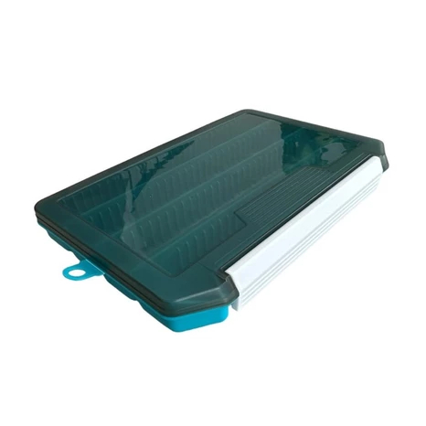 Estojo Para Pesca 20.5x14.5x03 Guarda Isca Acessórios com trava e Divisórias Caixa DW-006 Deyu