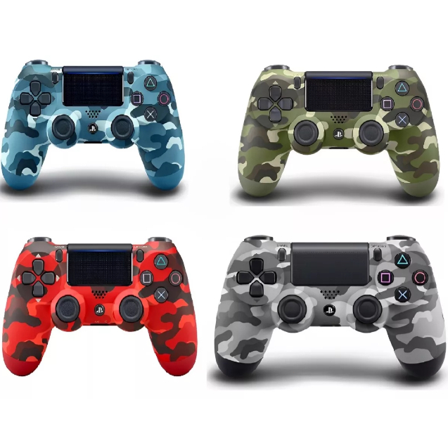 Controle camuflado compatível com Ps4 sem fio joystick com cabo carregável