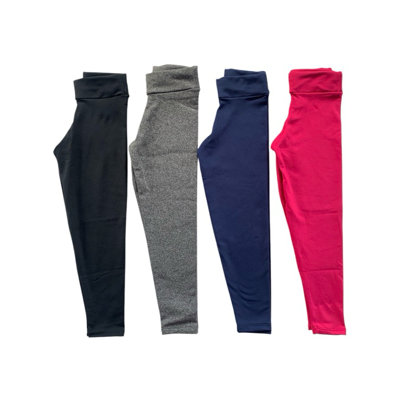 Calça legging infantil flanelada GROSSA quentinha meninas legging feminina