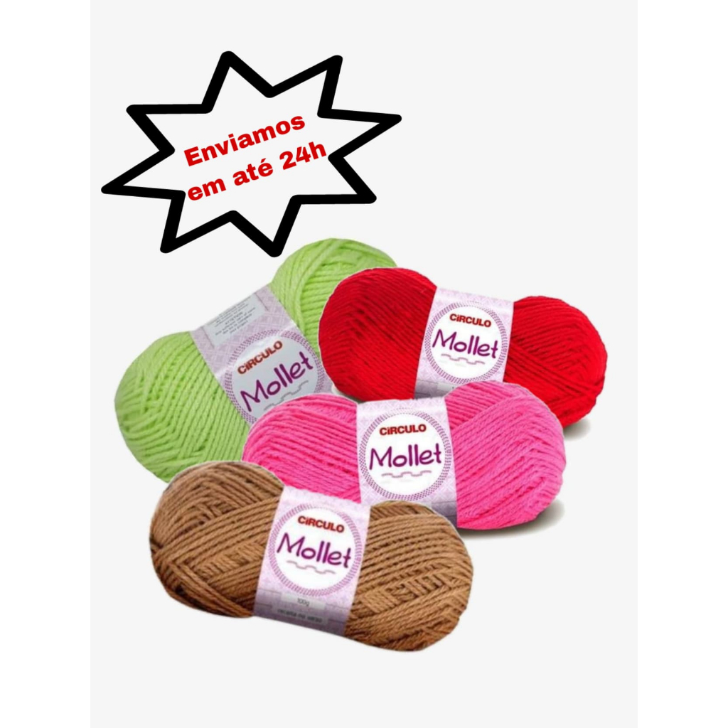 Lã Circulo Mollet 100g - Cores