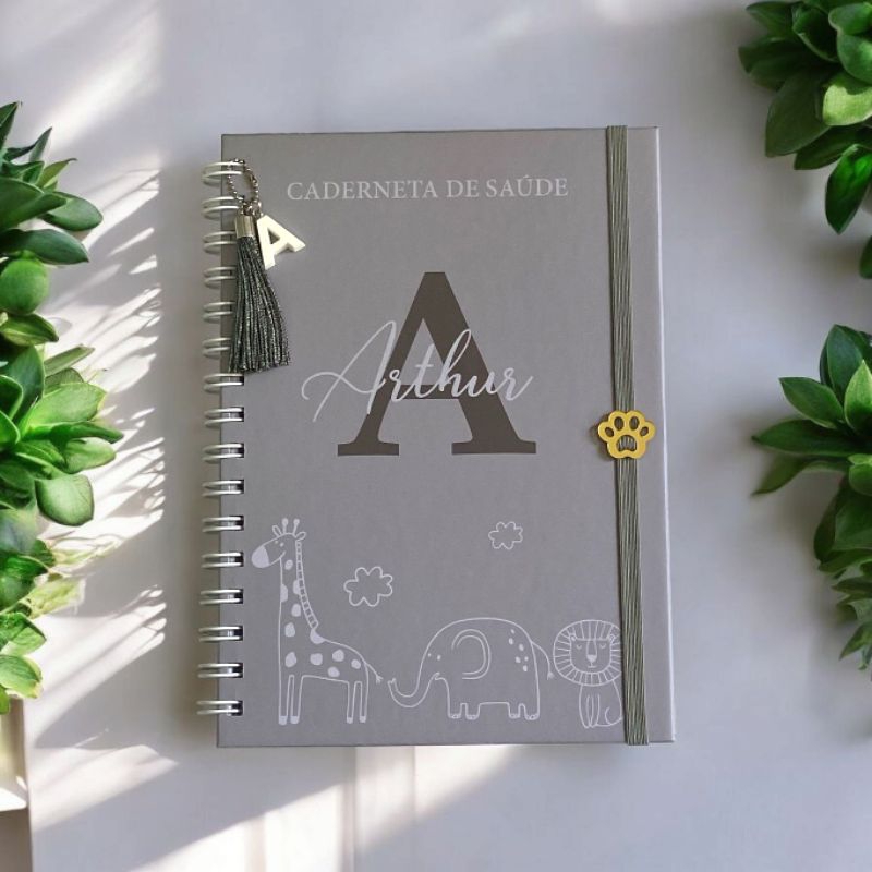 Caderneta De Vacinação luxo Premium Personalizada com nome OU Porta Documentos PEQUENO
