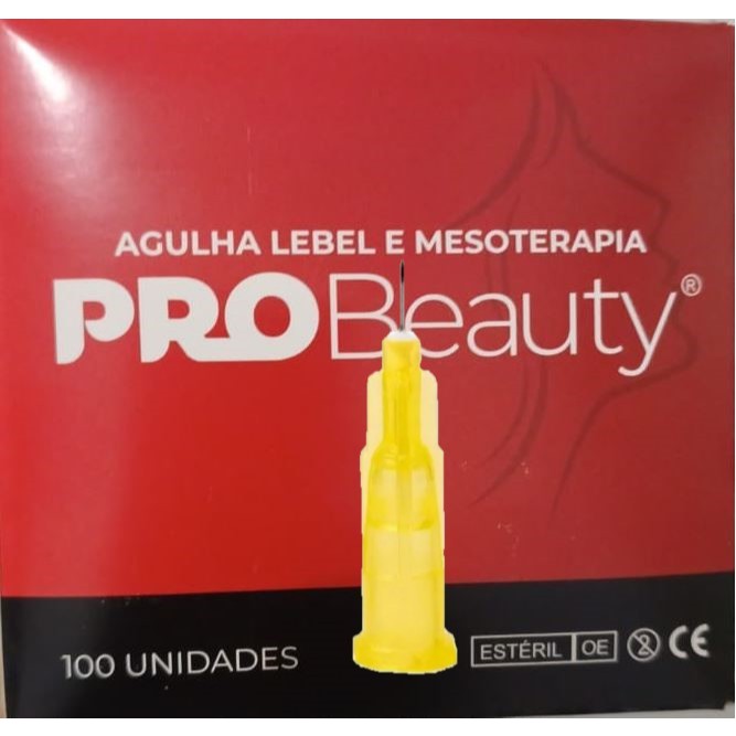 Agulha Lebel Mesoterapia Botulinica Ácido Hialurônico  30Gx4x0,30mm 100 Unidades