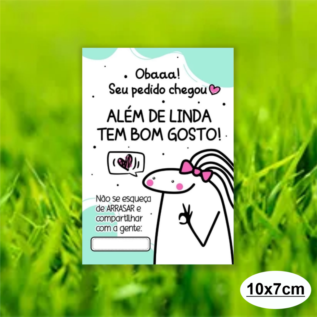 Folhetos Envio imediato Carta de Agradecimento ao Cliente 7x10 - Empresa, Loja, Embalagem