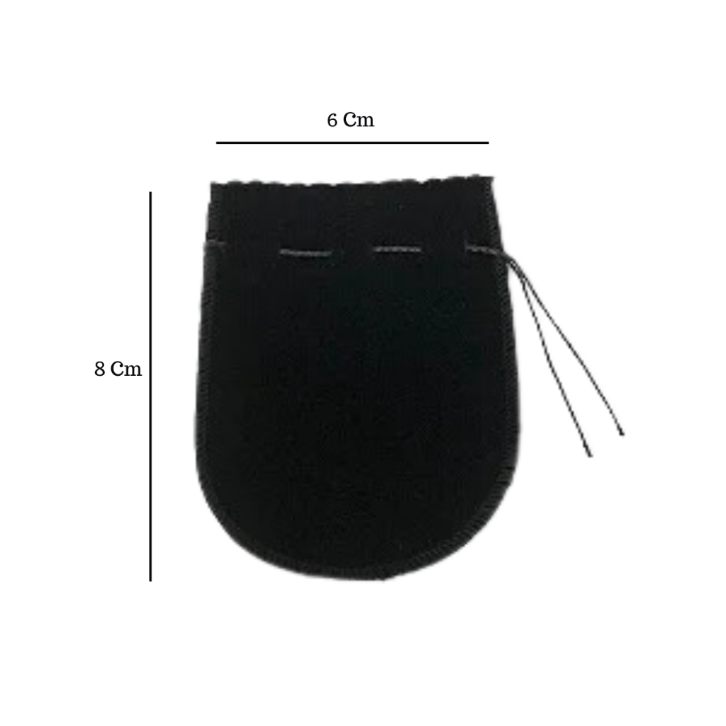 Saquinho de Veludo Preto 6x8 Ideal Para Presentes Guarda Joias