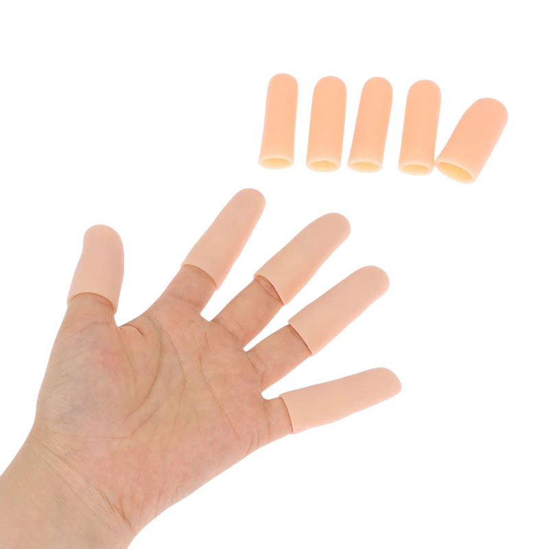 Kit 5 a 10 Protetores Silicone Para Dedos Das Mãos