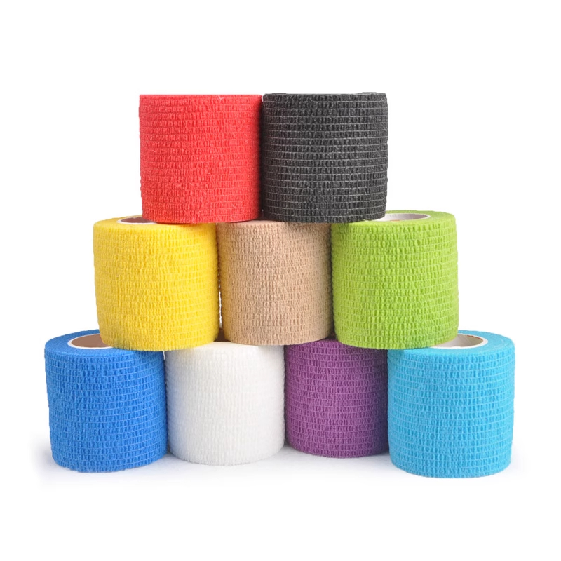5cm*4,5m pares de curativos elásticos autoadesivos não tecidos para esportes e ataduras musculares no ombro