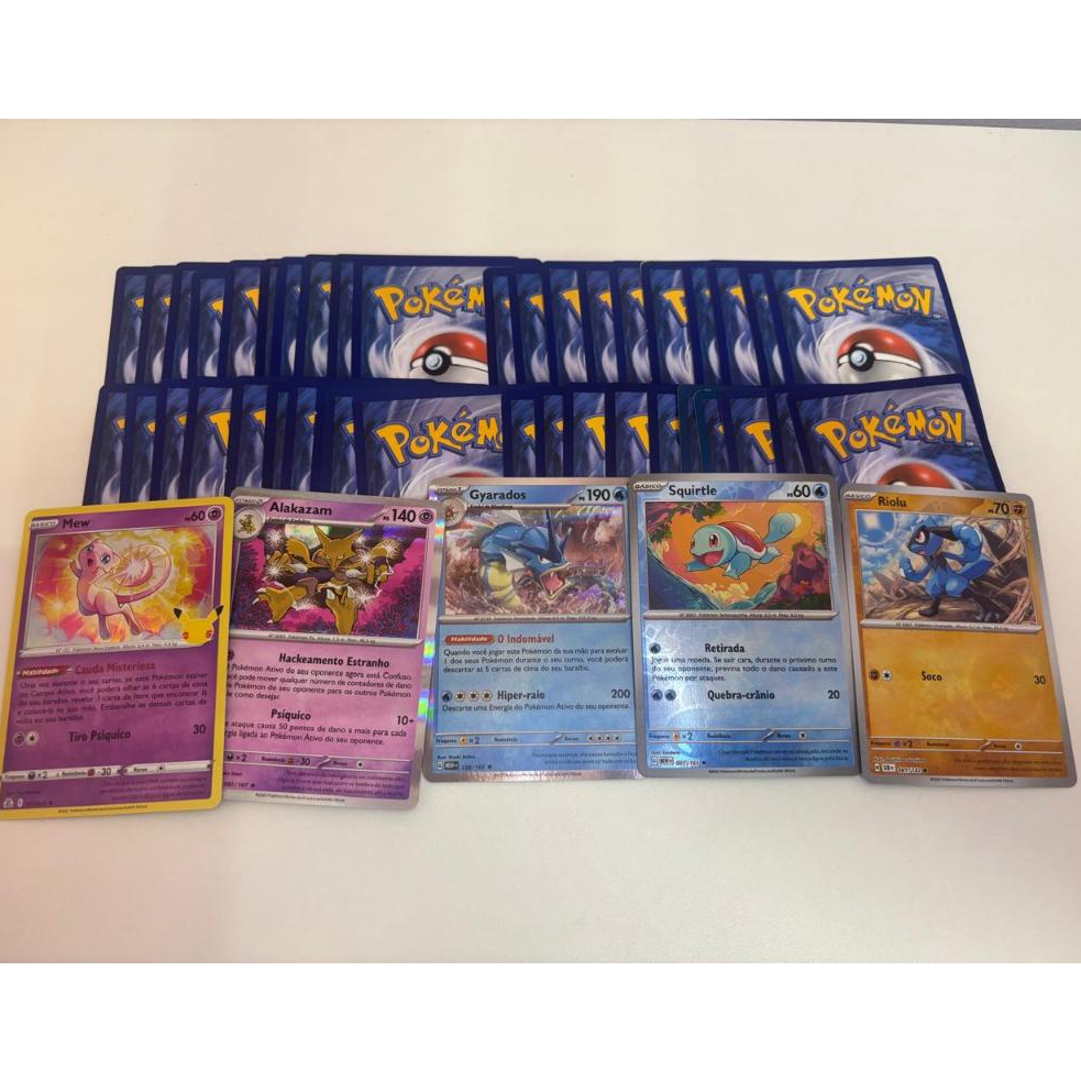 Cartas Pokemon TCG Originais - Lotes com até 100 cartas sem repetidas - Cartas Brilhantes Garantidas