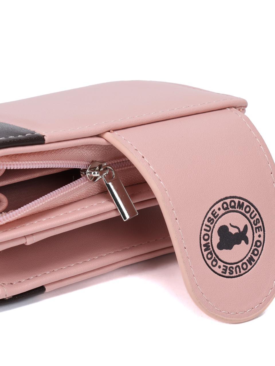 Bolsa de Mão/Carteira Feminina Zíper Porta Moedas e Porta Cartões D6001 LING