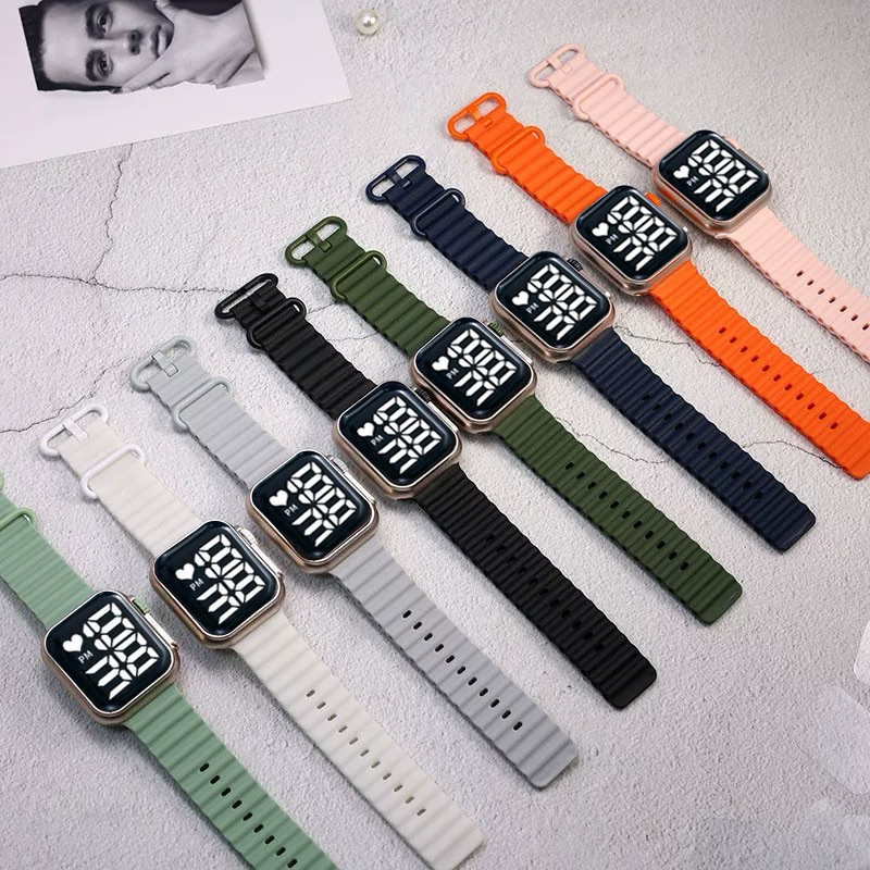 Atacado Kit 5/10/15 unidades Relógio Esporte Led unissex à prova d'agua da moda original watch [U9]