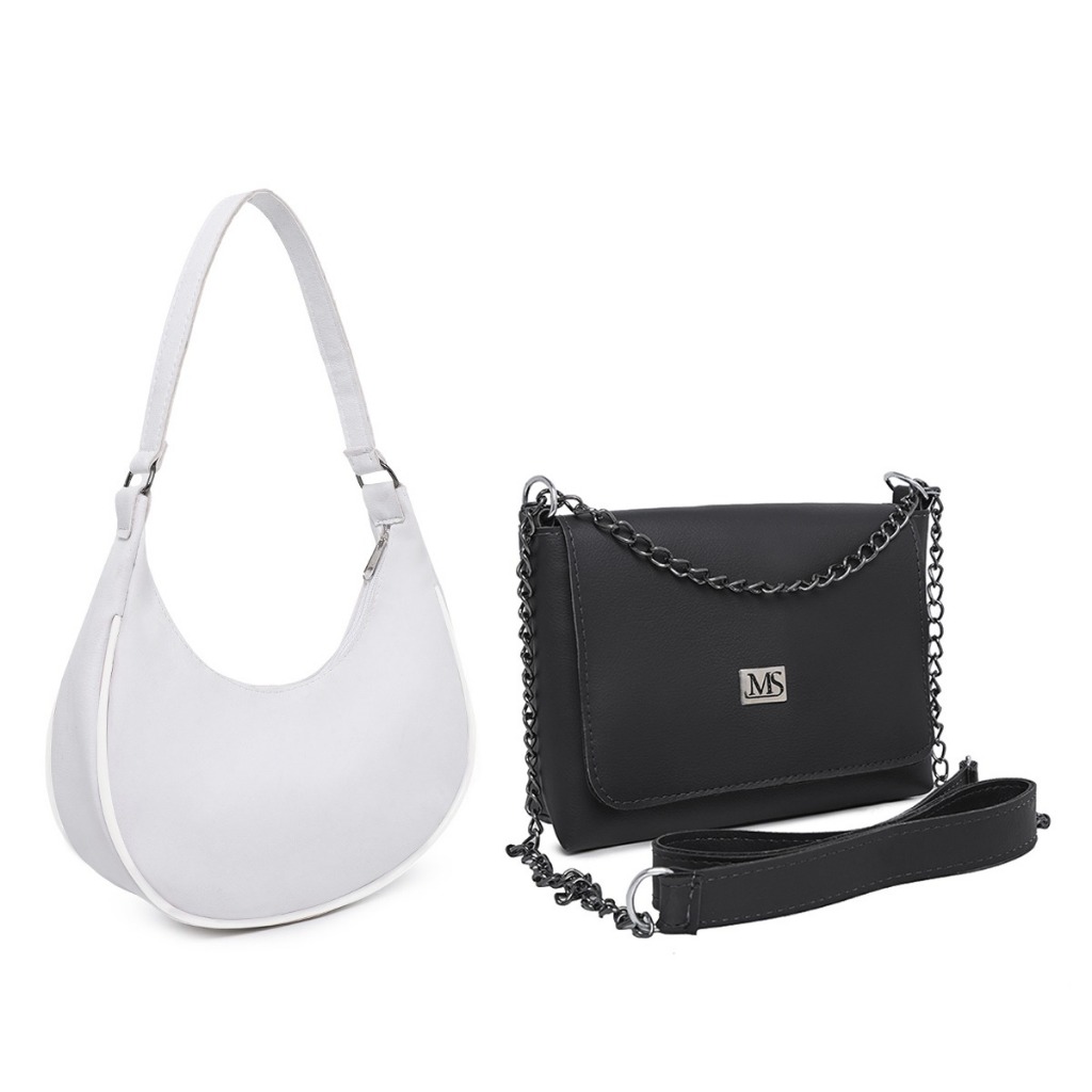 Kit Bolsa Lua + Bolsa Transversal Corrente Reforçada Varias Cores ENVIO IMEDIATO