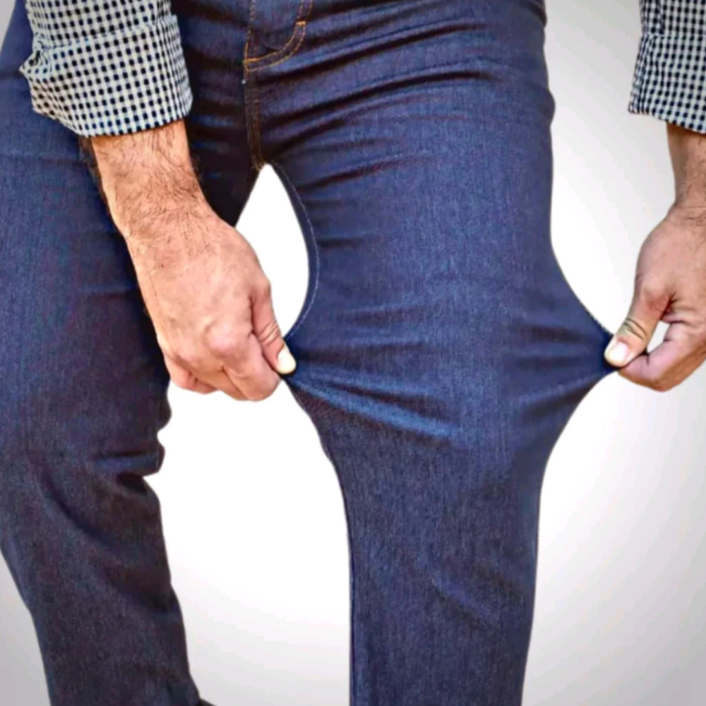Calça Masculina Jeans Tradicional calca Country Reta Elastano