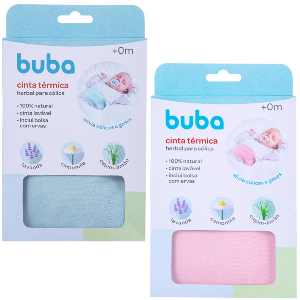 Cinta Térmica Herbal para Cólicas Bebê - Alivio de Cólicas e Gases - Buba