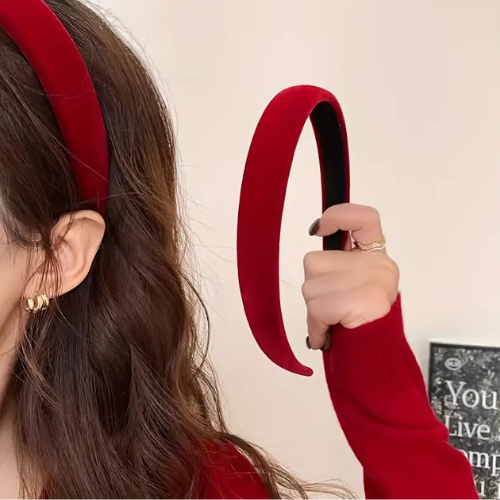 Tiara Faixa de cabelo Elegante francesa com Borda Larga