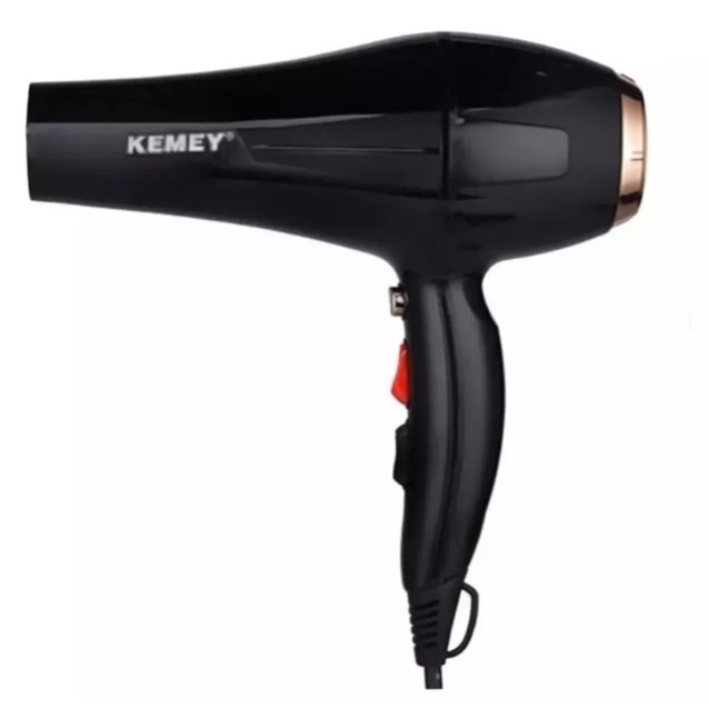 Secador De Cabelos Kemei Profissional Preto Potente