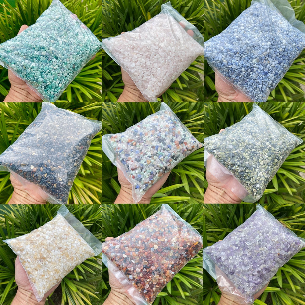 Cascalho De Pedra Natural Roladas 1kg Médio Tipo(II) 2 a 5mm, artesanato, aquário, jardim etc