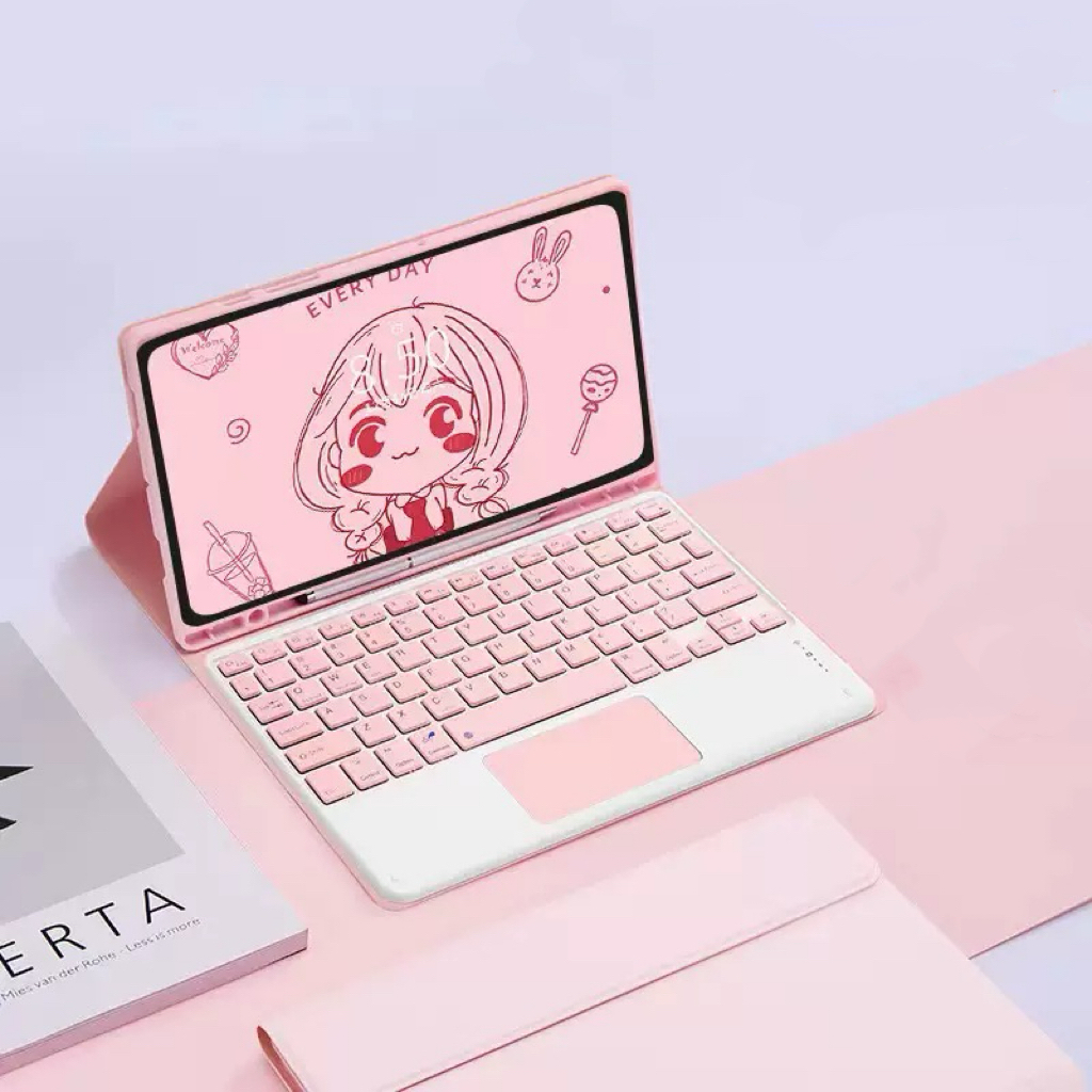 Capa Case Teclado Touchpad Com Slot Para Samsung A9 PULS 11 Polegadas