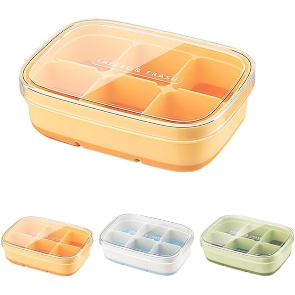 kit Forma de Silicone com Tampa - Para Gelo, PAPINHA, Frutas e Molhos