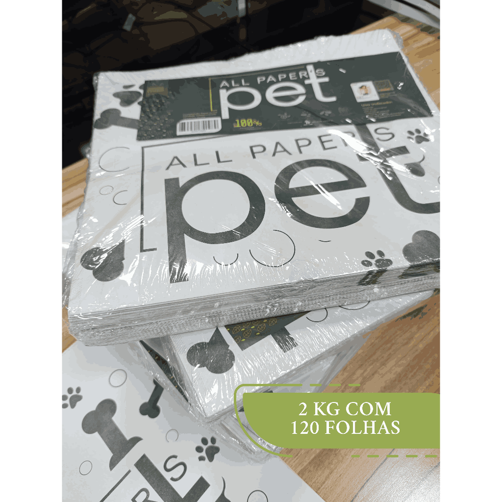 Jornal Higiênico Pet - All Papers - 2kg ou 120 folhas grandes