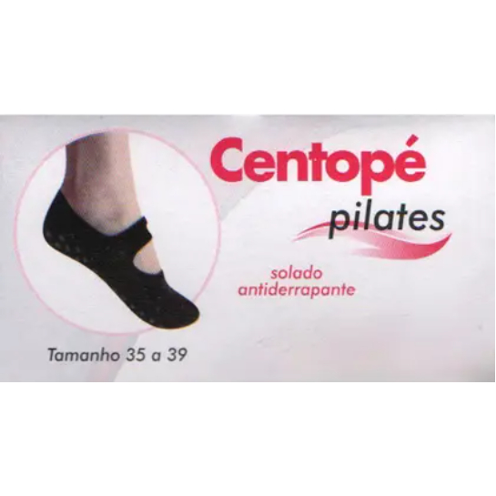 Meia Feminina de Pilates e Hidroginástica Estampada - Centopé