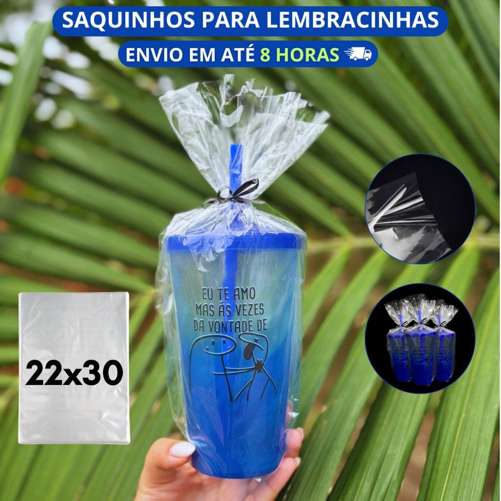 Saquinhos Para Lembrancinhas Transparente Pp 22x30 Saco Plástico 50/100/200/300 Un