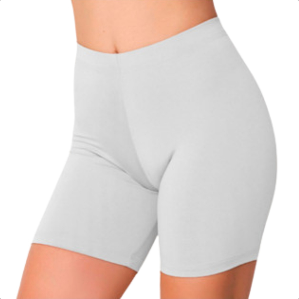 Short Anágua Cintura Alta Segunda Pele Bermuda Cós Elástico Modeladora Saia Vestido Moda Intima