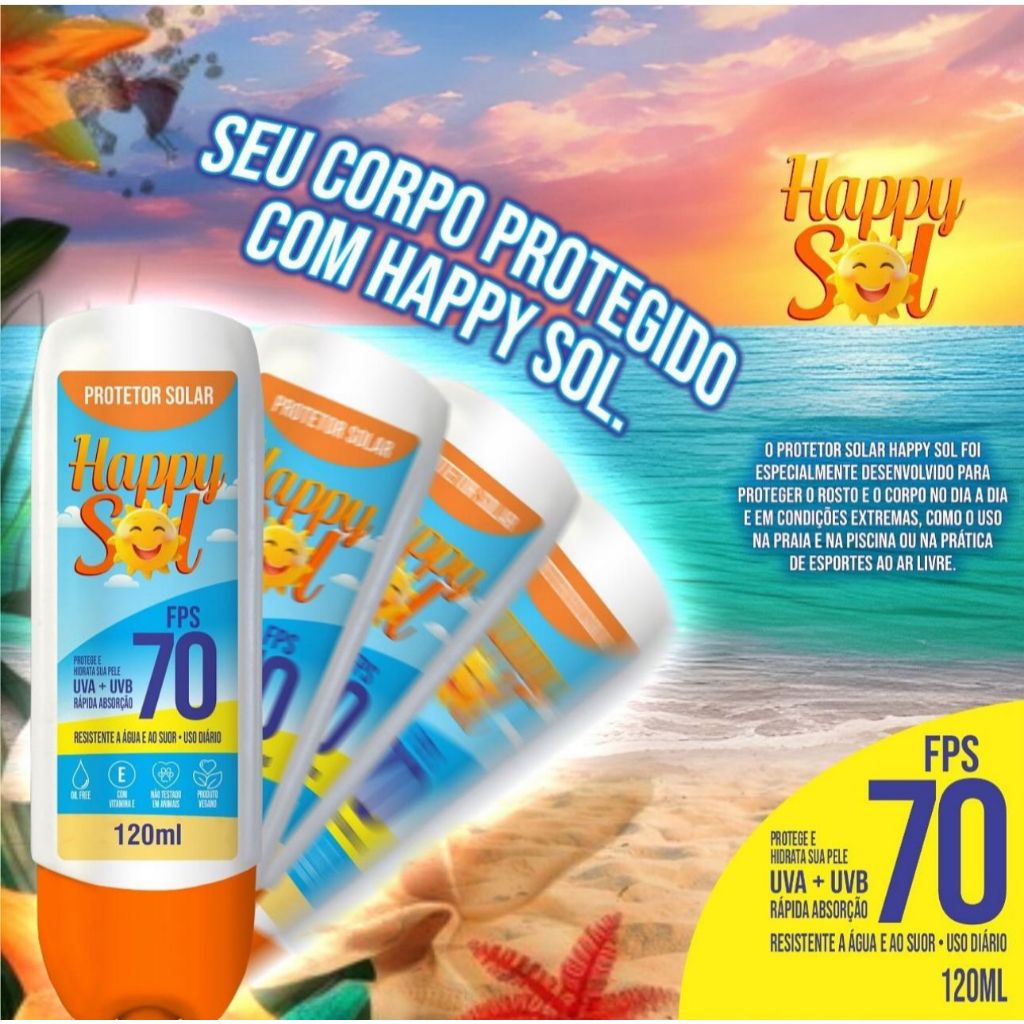 Kit 4 Protetor Solar Fps 70 Facial e Corporal Nutriex 120ml