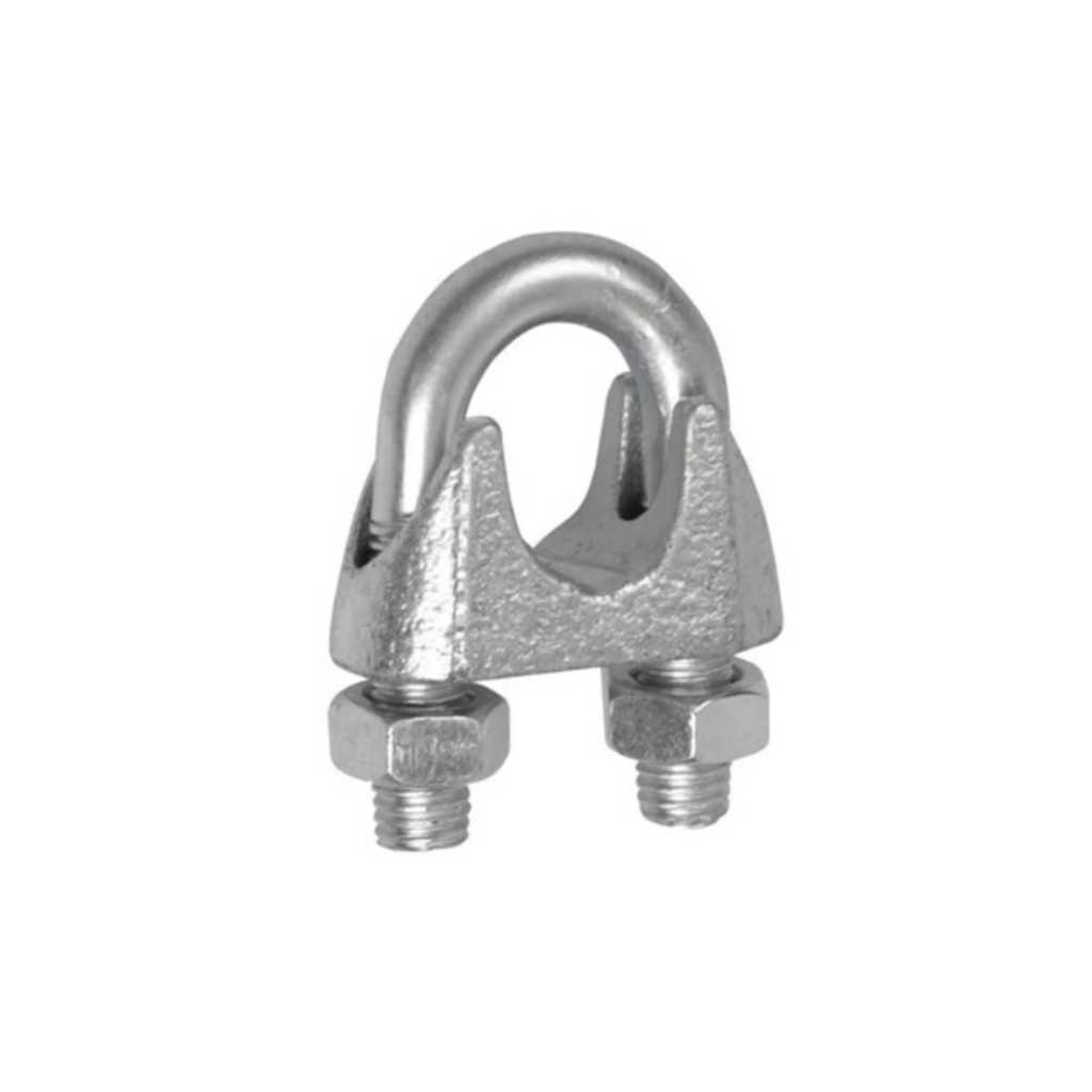 Clips Grampos Presilhas para Cabo de Aço 1/8 3,2mm 10 Unidades