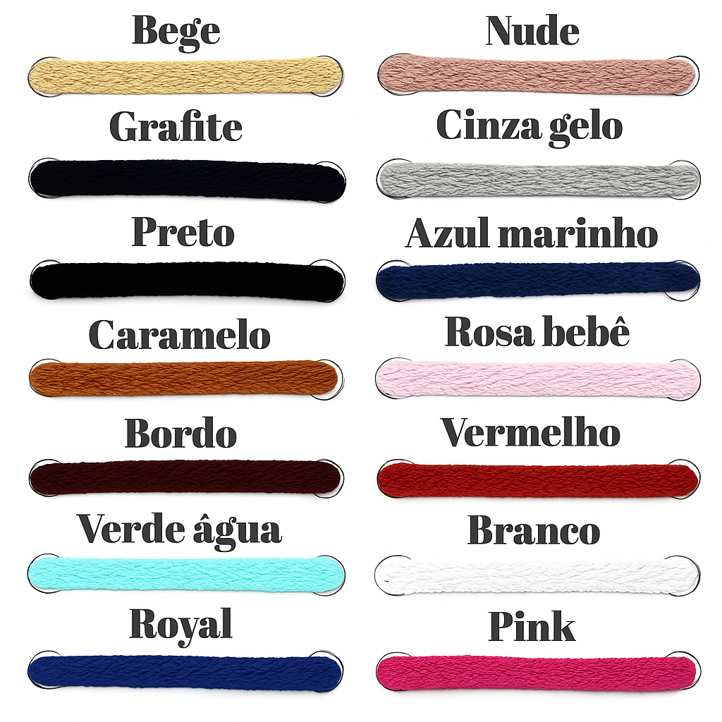 Cadarço Tênis 110cm Diversas Cores e Quantidades