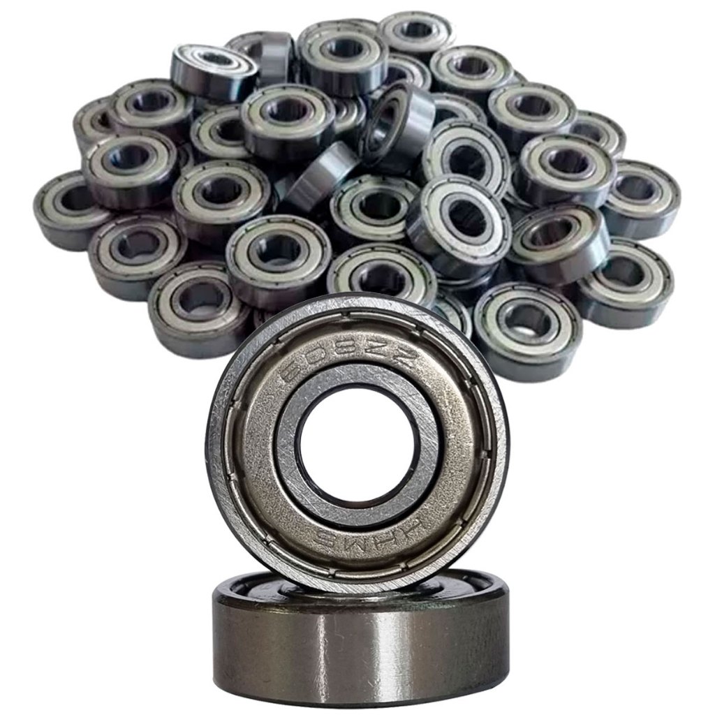 Kit 100 Rolamentos 608ZZ 608 Semi Profissional Abec - Skate, Patins, Longboard e Patinete