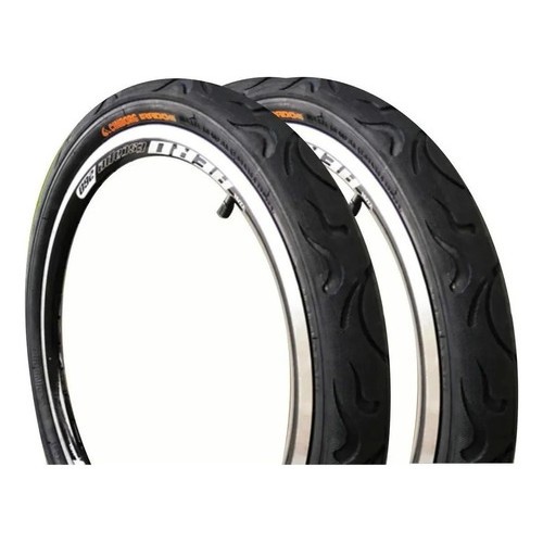 PAR PNEUS IRADO FIRE ARO 20X2.125 BALÃO BIKE BMX