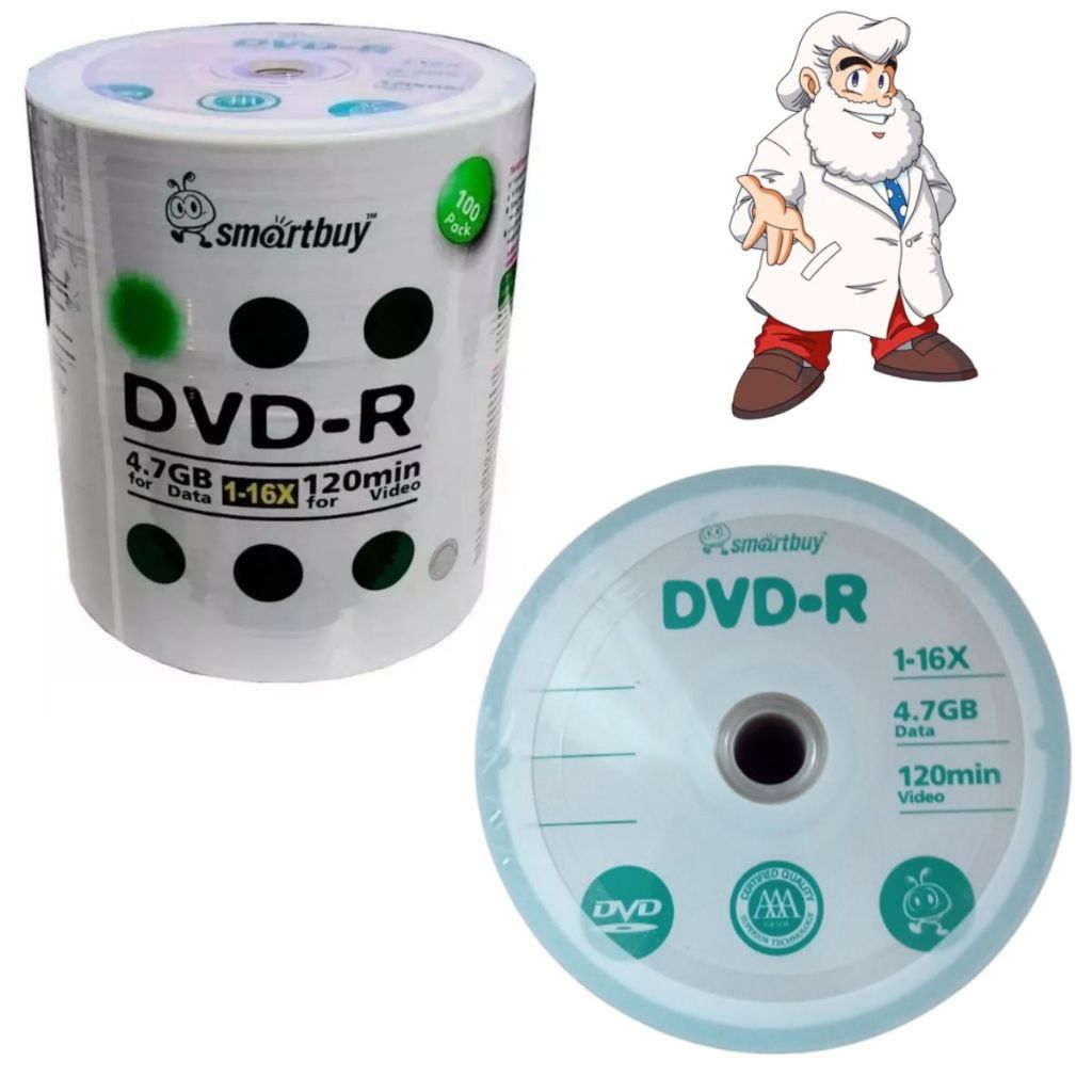 400 Mídia Dvd-r Virgem Smartbuy Original