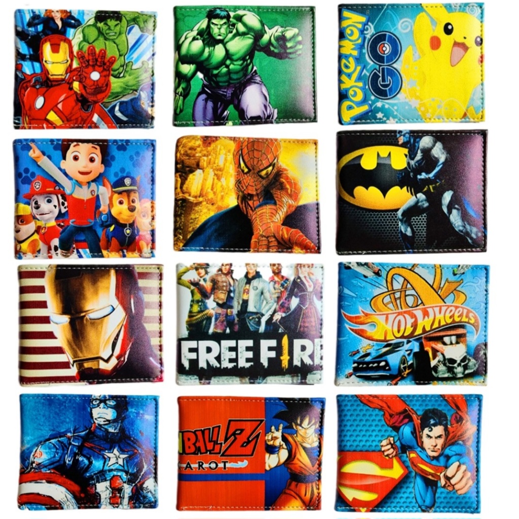 Carteira Infantil  (CABE RG) Para Crianças Porta Card Figurinhas