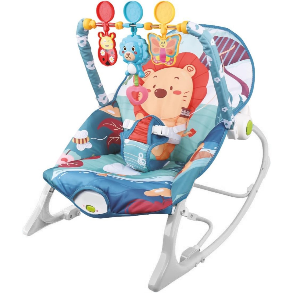 Cadeiras de Descanso Vibratória e Musical Bebê Baby Zippy Toys Com Vibração Suave + Musicas de Ninar