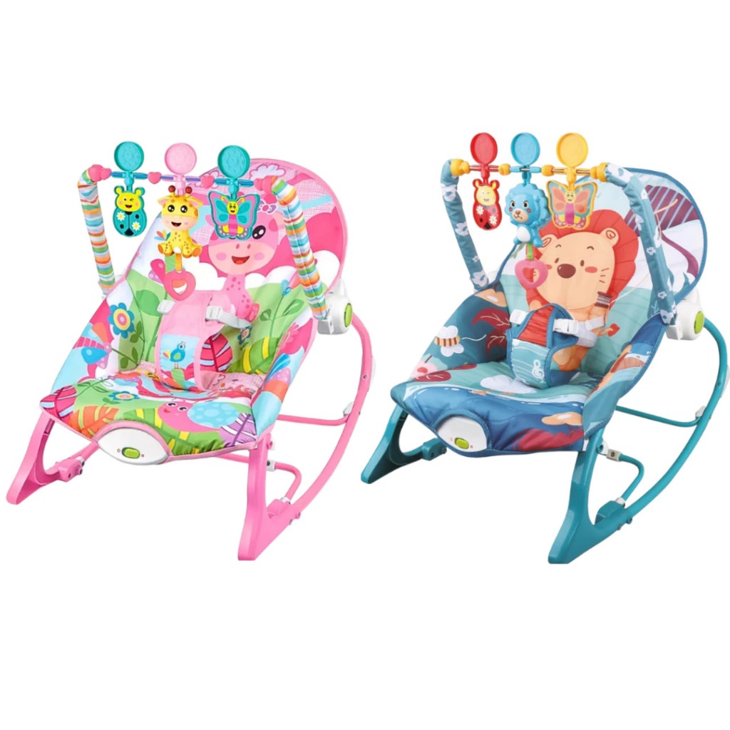 Cadeira de Descanso e Balanço Vibratório e Musical Bebê Baby Zippy Toys Com Vibração Suave e Musicas