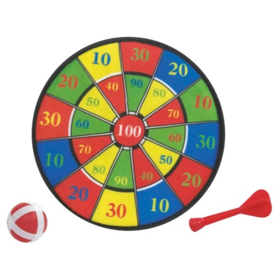 Brinquedo Tiro ao Alvo 38cm Jogo de Dardos Infantil, Festa Ao Ar Livre, Jogo Educacional