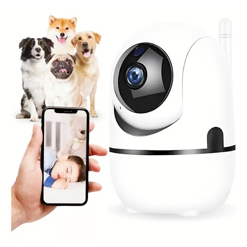 Câmera Baba Eletrônica Wifi Sem Fio Visão Noturna Audio 360 Yoosee