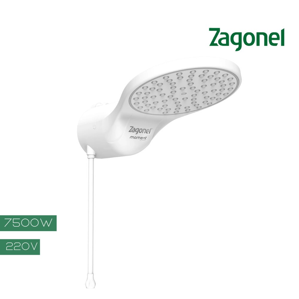 Chuveiro Ducha Moment Eletrônica Zagonel 7500W 220V Branco