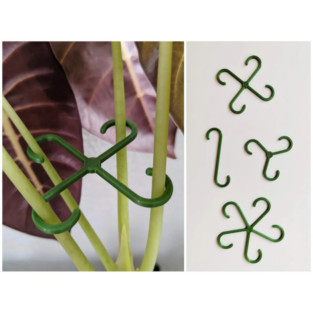 Kit com 6 ou 12 Grampos Ganchos Tamanho Pequeno para Plantas Amarração Resistente Versátil e Durável
