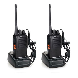 Kit 2 rádios Comunicador Baofeng Alcance 12 Km 16 Canais BF 777S Profissional recarregável rádio